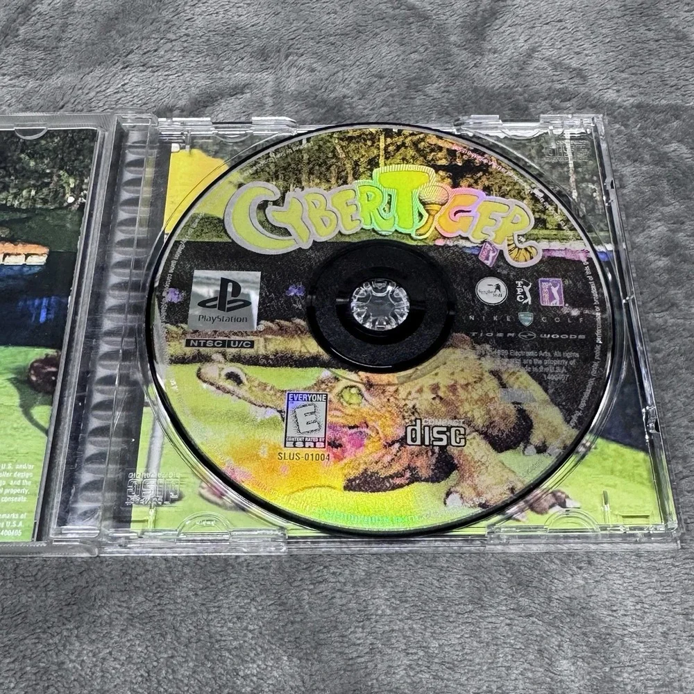 Cyber‎ Tiger Woods PS1 PlayStation 1 Video Game Complete Tested